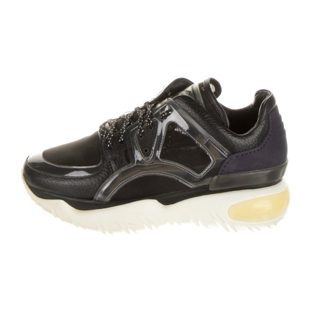 Fendi Leather Mesh Sneakers
